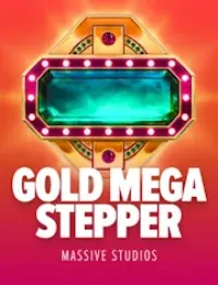 gold mega stepper game logo